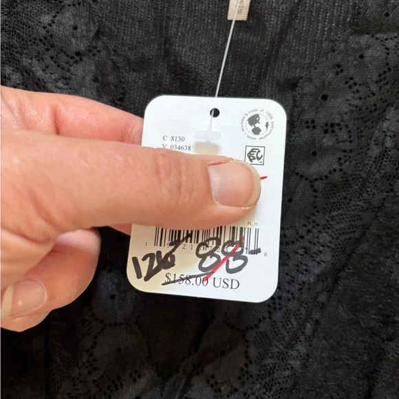 Free People Black Lace Detail Dress - Picture 4 of 4